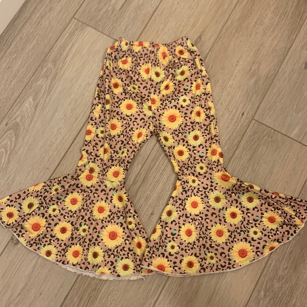 Flare Pants | Toddler Bell Bottoms | Floral | Size 2T